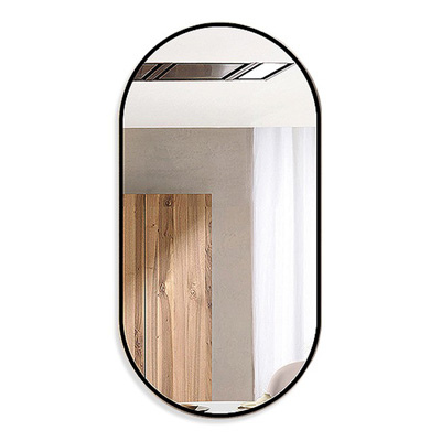Зеркало со скругленными краями в окантовке 110X50