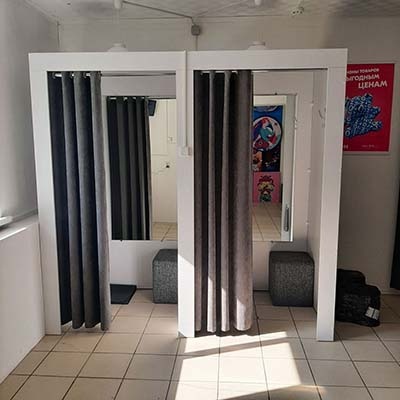 Двухместная примерочная кабина Ozon